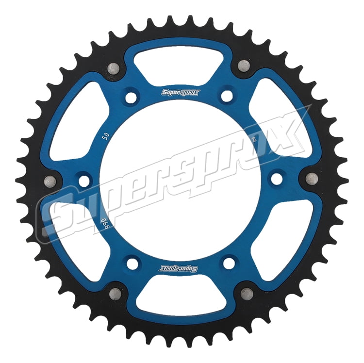 Supersprox Stealth Sprocket Off-Road Motorcycle KTM SX-SX-F EXC EXC-F 50T Blue