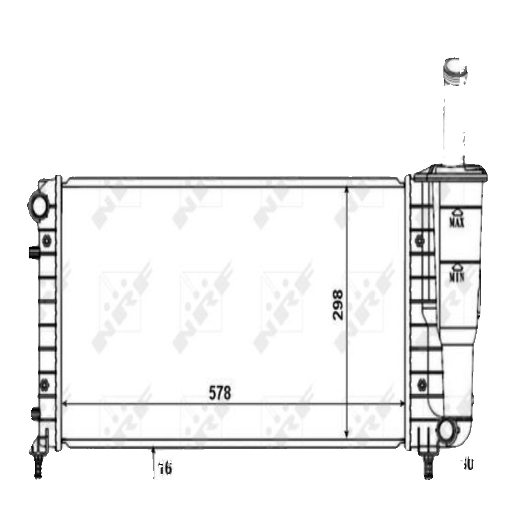 NRF-OE 53601 Radiator, engine cooling for FIAT