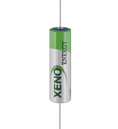 Xeno AA Mignon/ER14505/AX 2400mAh wire axial Lithium thionyl battery 3.6V