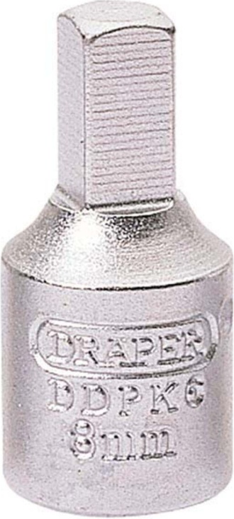 Draper 38324 8mm 3/8 Square Drive Drain Plug Key Sump Oil Drain Tool Gearbox