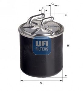 24.436.00 UFI FILTRO CARBURANTE PER MERCEDES CLASSE A 04-