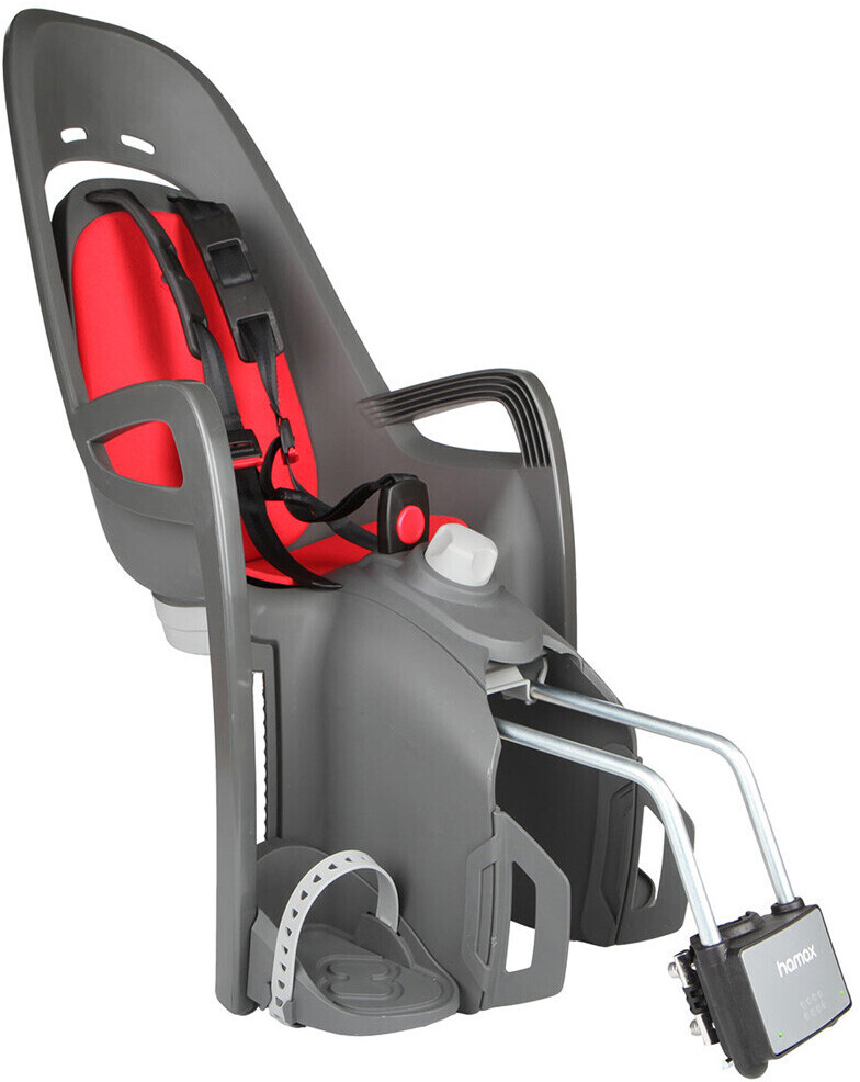 Hamax Zenith Relax Child Bike Seat - Frame Mount - Grey/Red