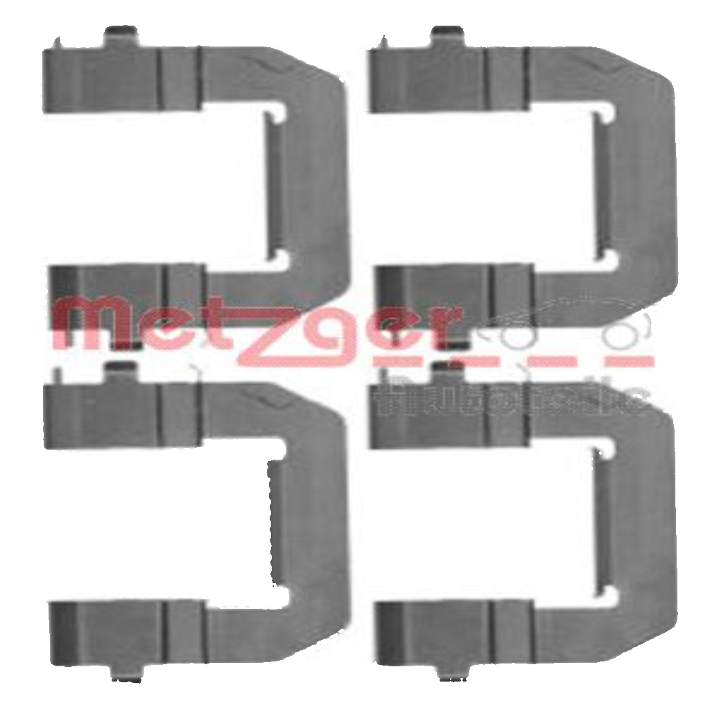 Original METZGER Accessory Set Brake Pad 109-1776 for Chevrolet Opel