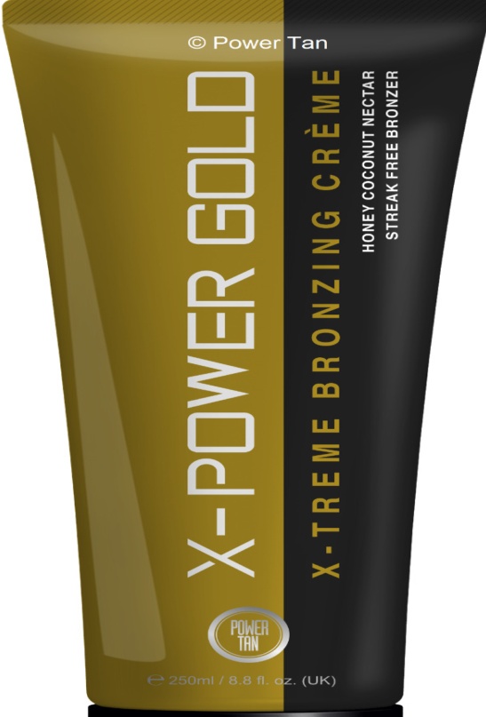Power Tan X-Power Gold Bronzer Tanning Sunbed Lotion Cream Accelerator 250ml