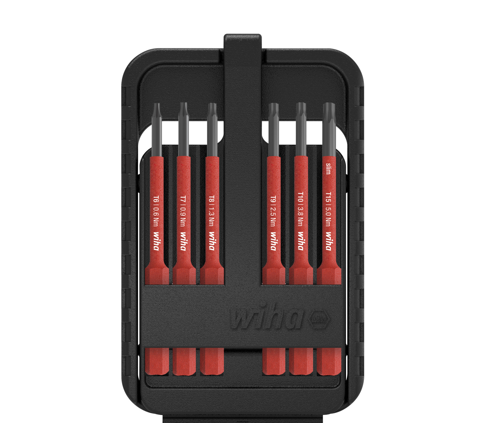 Wiha 43154 SlimBits Torx Screwdriver Bits Set Box T6 To T15 7pcs VDE Electrician