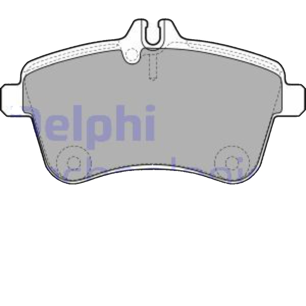 LP1938 DELPHI Brake Pad Set, disc brake for MERCEDES-BENZ