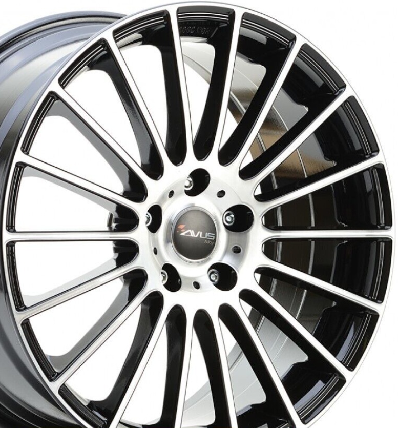 AVUS RACING AC-M03 black polished 8.0Jx18 5x112 ET35