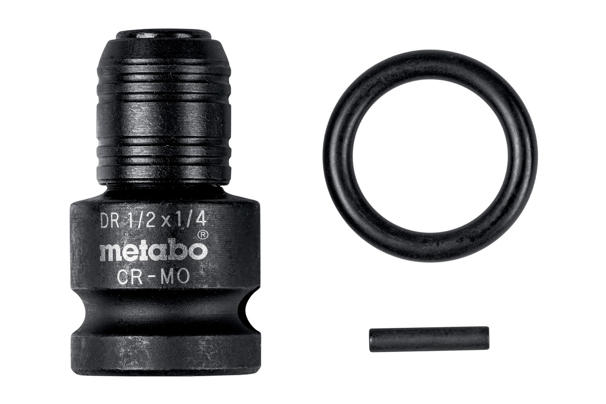 METABO 1/2in SQUARE DRIVE TO 1/4in HEX IMPACT ADAPTOR - 628837000