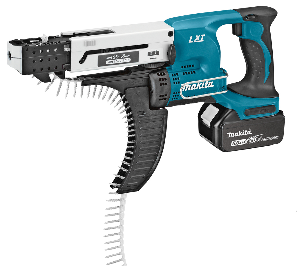 MAKITA DFR550RTJ 18v Autofeed screwdriver 5mm hex drive