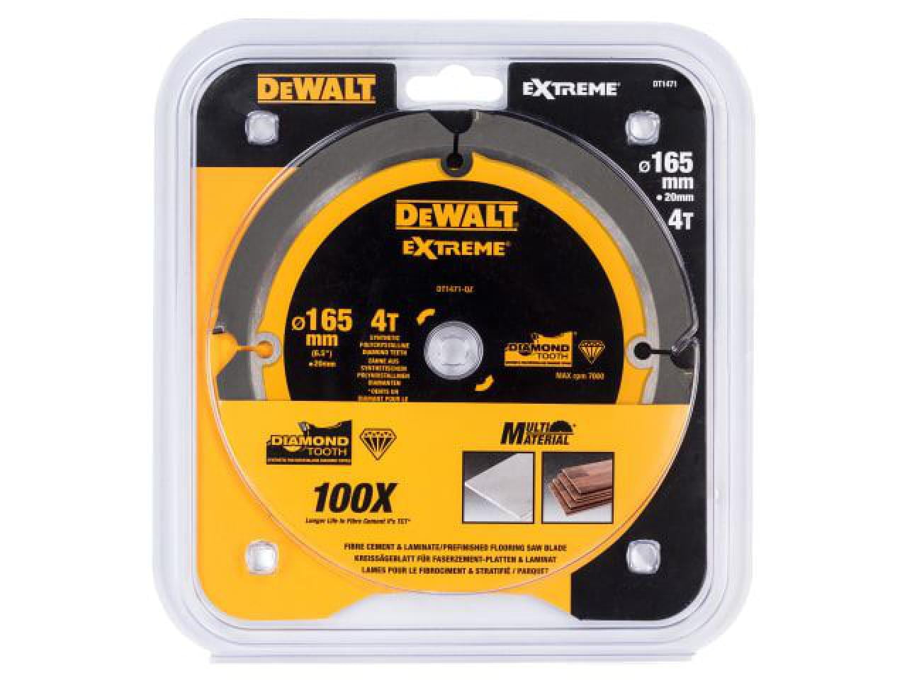 EXCALIBUR PCD Blade Fibre Cement Saw Blade 165mm x 20mm 4T - Polycrystalline