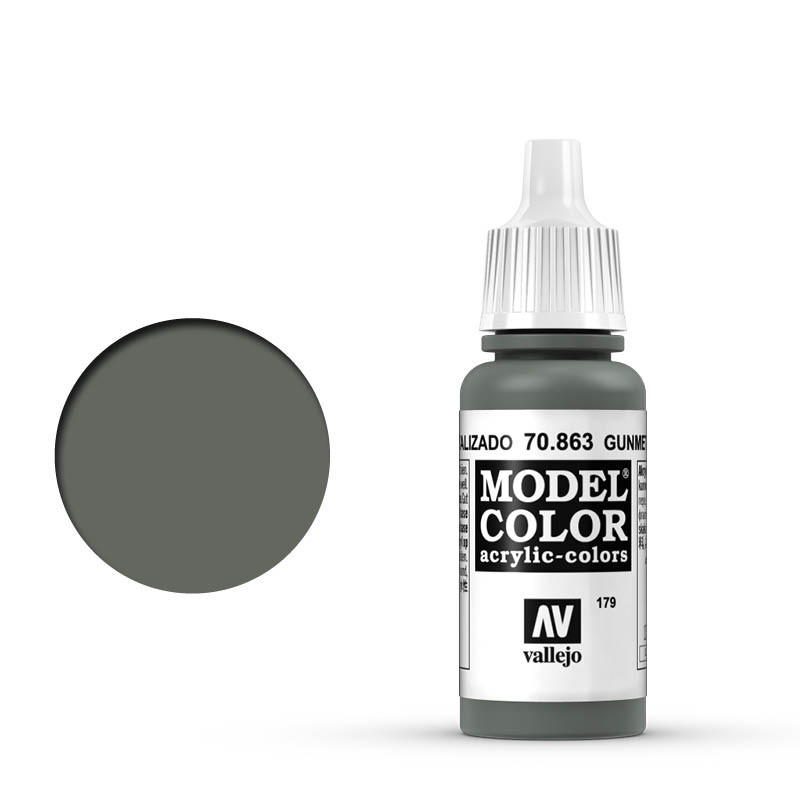 Vallejo 70.863 - Metal Gray - Metallic - 17 Ml
