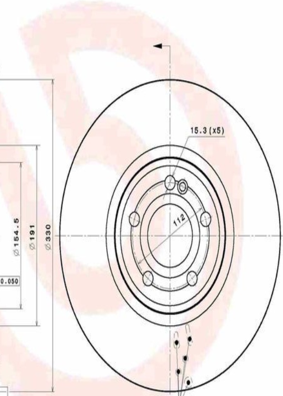 Brembo Brake Disc Single 09D77011