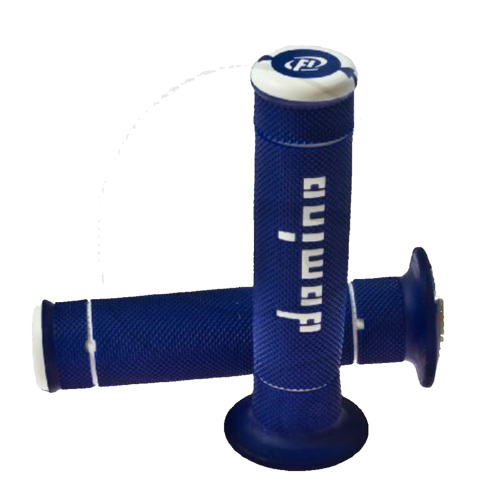 Free Shipping Closed Blue-White Domino Trial Grips D 22 Mm L 125 Mm For