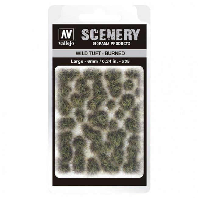 VALSC414 - AV Vallejo Scenery - Wild Tuft - Burned, Large: 6mm