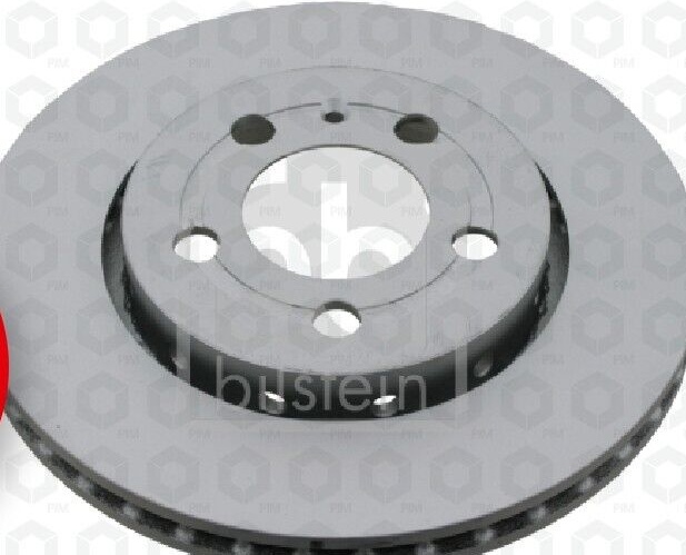 2x Brake Discs Pair Vented Rear 256mm 23560 Febi Set 8L0615601 8N0615601B New