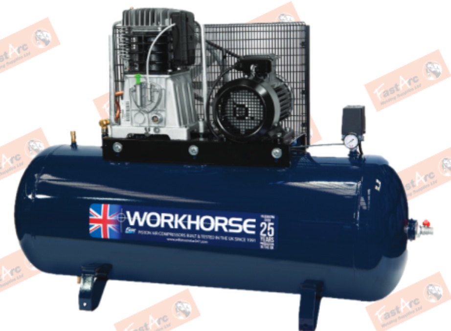FACTORY/WORKSHOP/GARAGE AIR COMPRESSOR FIAC WORKHORSE 3HP 200L 13CFM 240V