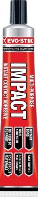 Evo Stick Impact Instant Contact Adhesive Multi Purpose Glue High Strength 30g