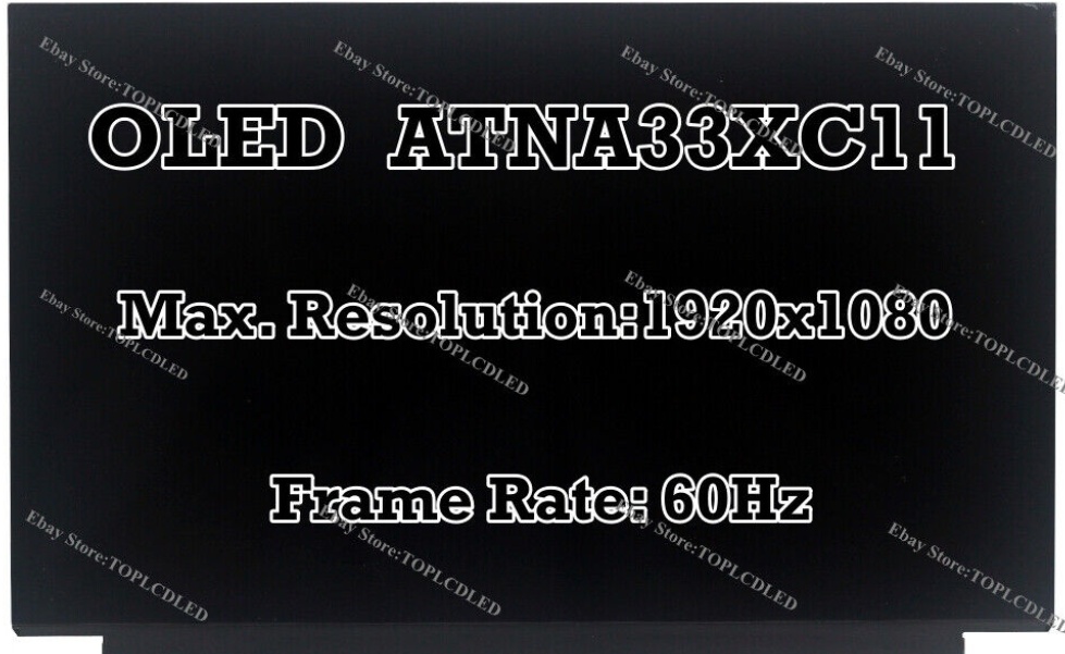 OLED 13.3"" ATNA33XC11-0 FHD 1920X1080 IPS LCD Screen LED Display Not-Touch Panel