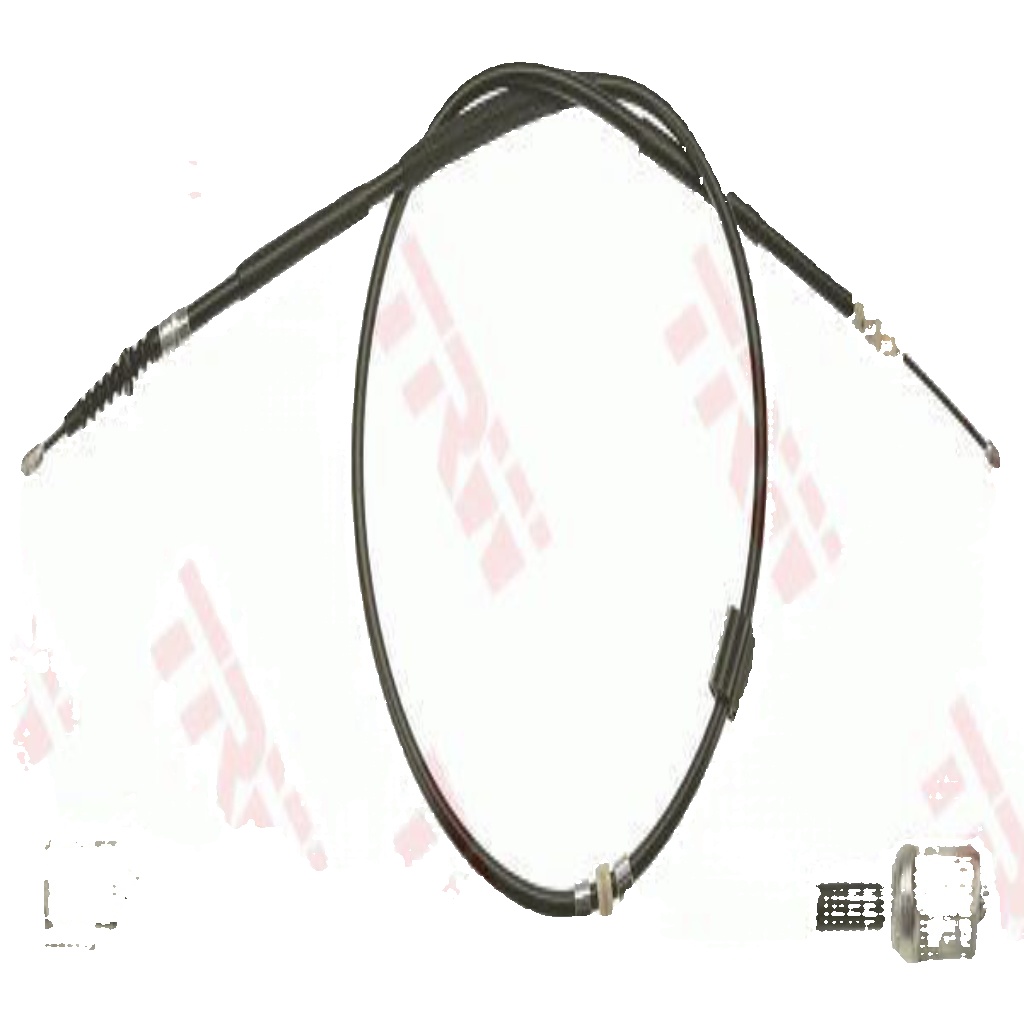 Left Rear TRW-OE GCH3027 Cable Pull, parking brake for FORD