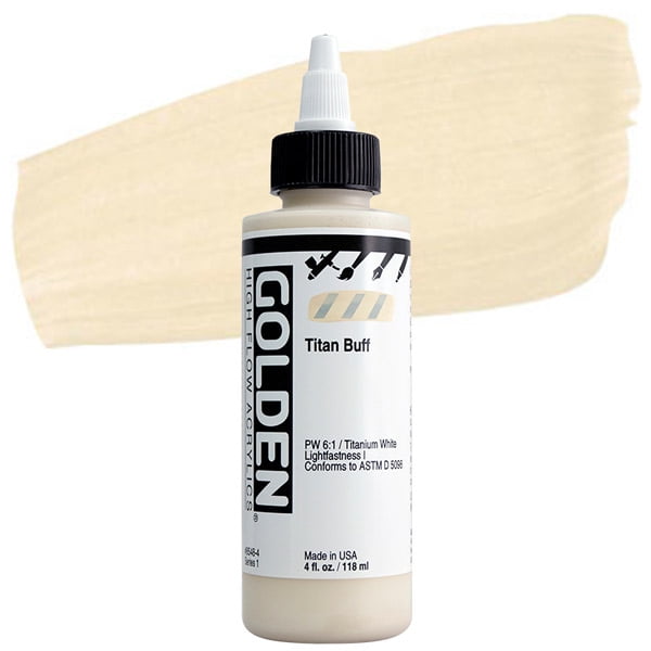 Golden : High Flow : Acrylic Paint : 118ml (4oz) : Titan Buff
