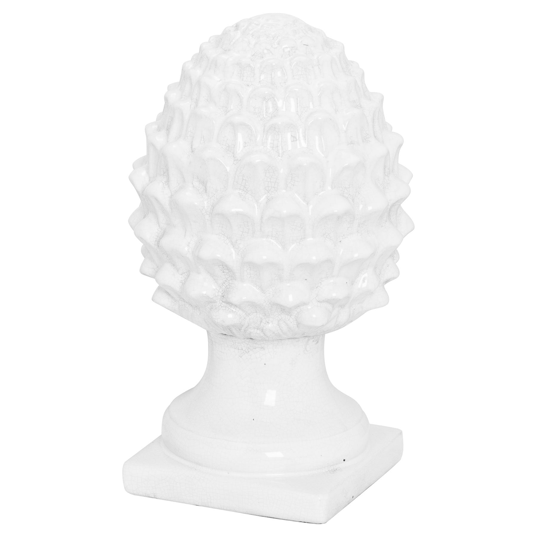 Hill Interiors White Garda Acorn Ornament In