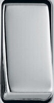BG FPC44 Polished Chrome Quad Light Switch 4 Gang 2 Way Screwless Flatplate