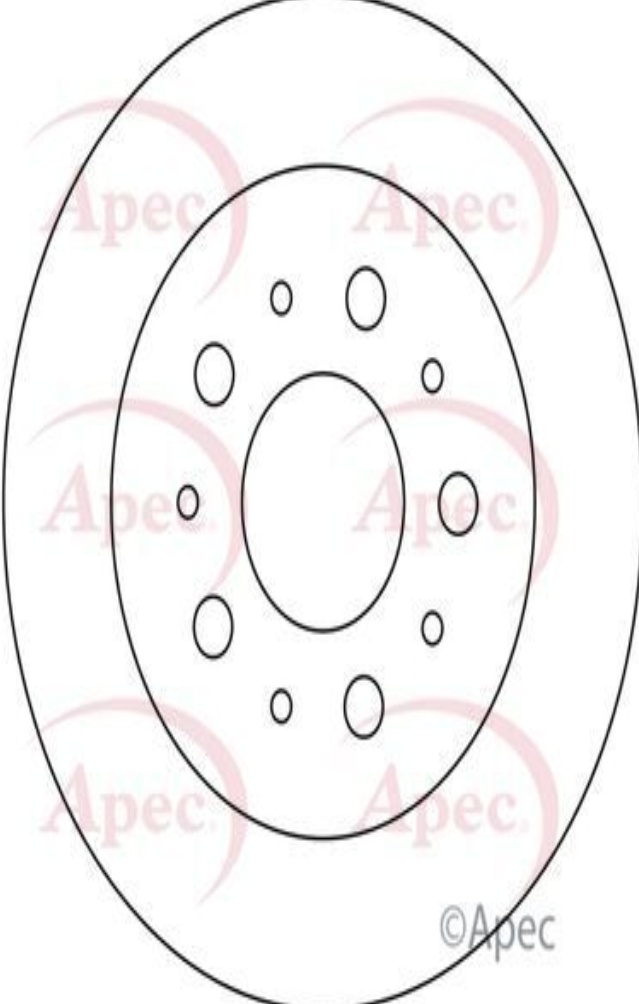 Brake Disc Rear Solid Fits Citroen Relay Fiat Ducato Peugeot Boxer APEC DSK2247