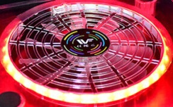 WOWLED USB RGB LED Cooler Cooling Fan Stand Remote Control for XBOX PS4 Laptop