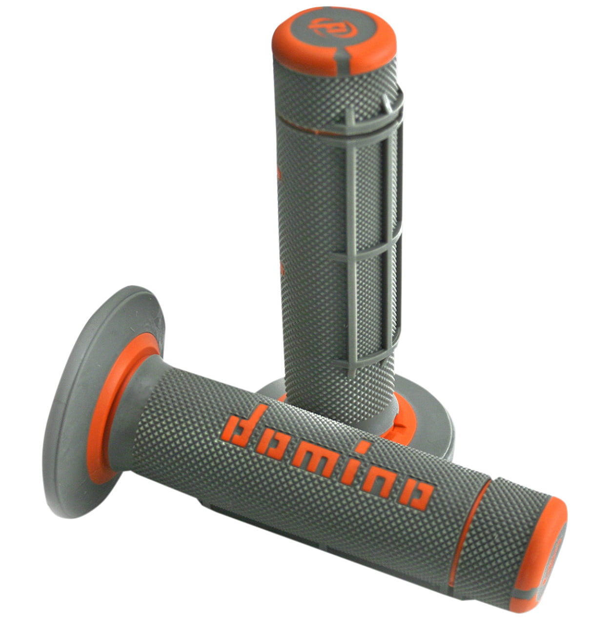 Free Shipping Closed Off Road Domino Grips Gray-Orange D 22 Mm L 118 Mm For