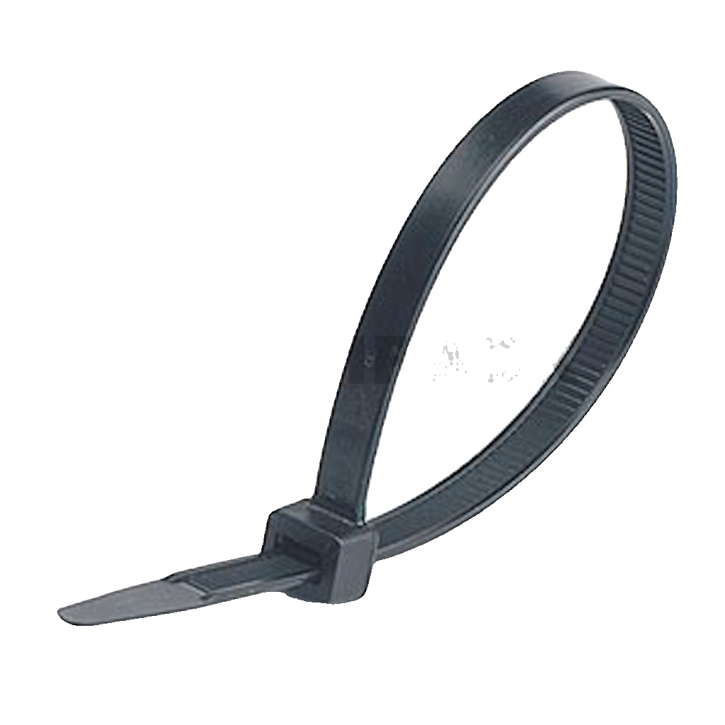 100 x (300mm x 4.8mm) CABLE TIES zip tie wraps - BLACK