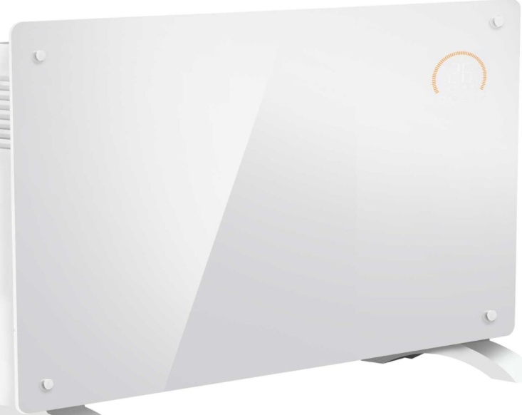 Dellonda (1500W, White) Baridi, Glass Panel Heater, Wi-Fi Enabled Control - Image 2