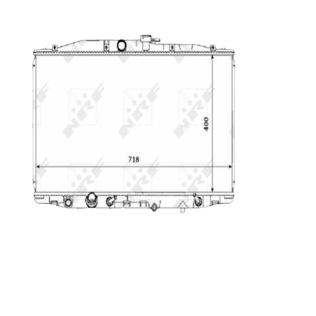 NRF 53393 Radiator, engine cooling for HONDA