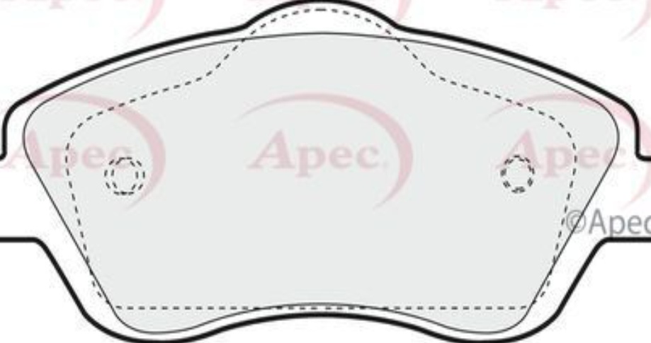 Apec Brake Pads Front Fits Opel Combo Corsa Meriva Tigra Vauxhall
