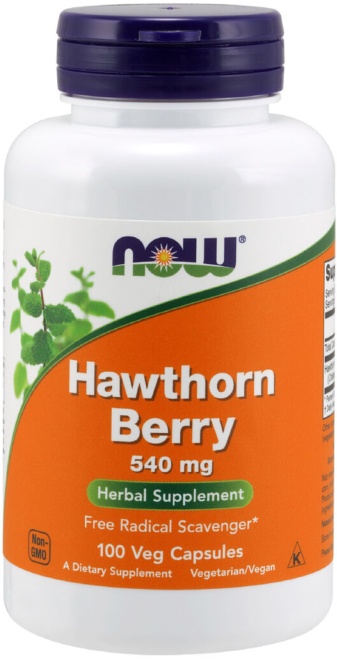 NOW Foods - Hawthorn Berry, 540mg - 100 vcaps