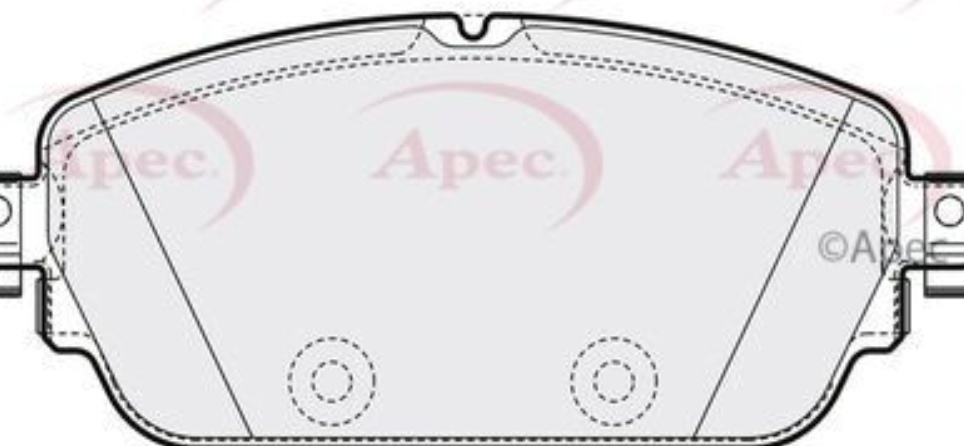 Apec Disc Brake Pad Set Front PAD2025 Fits Mercedes-Benz C-Class E-Class