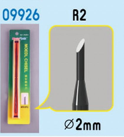 MasterTool 09926 Master Tools Chisel R2 2mm, Round