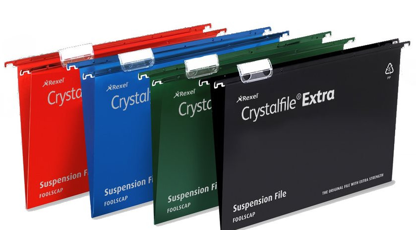 Rexel Crystalfile Extra Foolscap Suspension File 70630