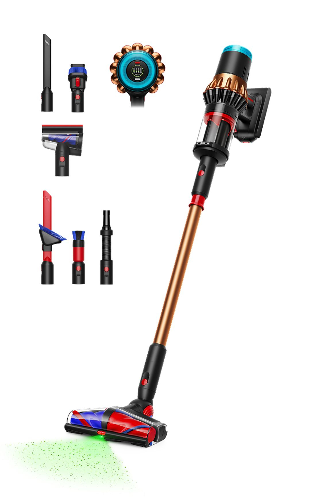 Dyson Akumulátorový Vysavač V16 Piston Animal (Matte Black / Copper) + Sada Pro Detailní Čištění 495948-01