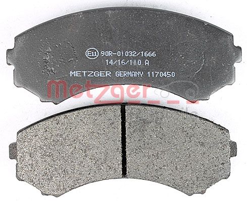 Original Metzger Brake Pad Set Disc Brake 1170450 for Mitsubishi