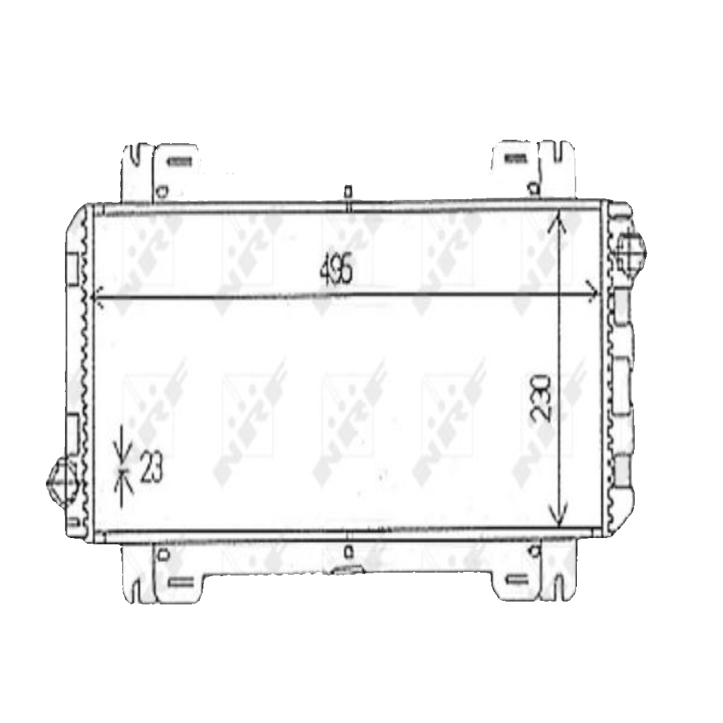 NRF 54613 Radiator, engine cooling for FORD