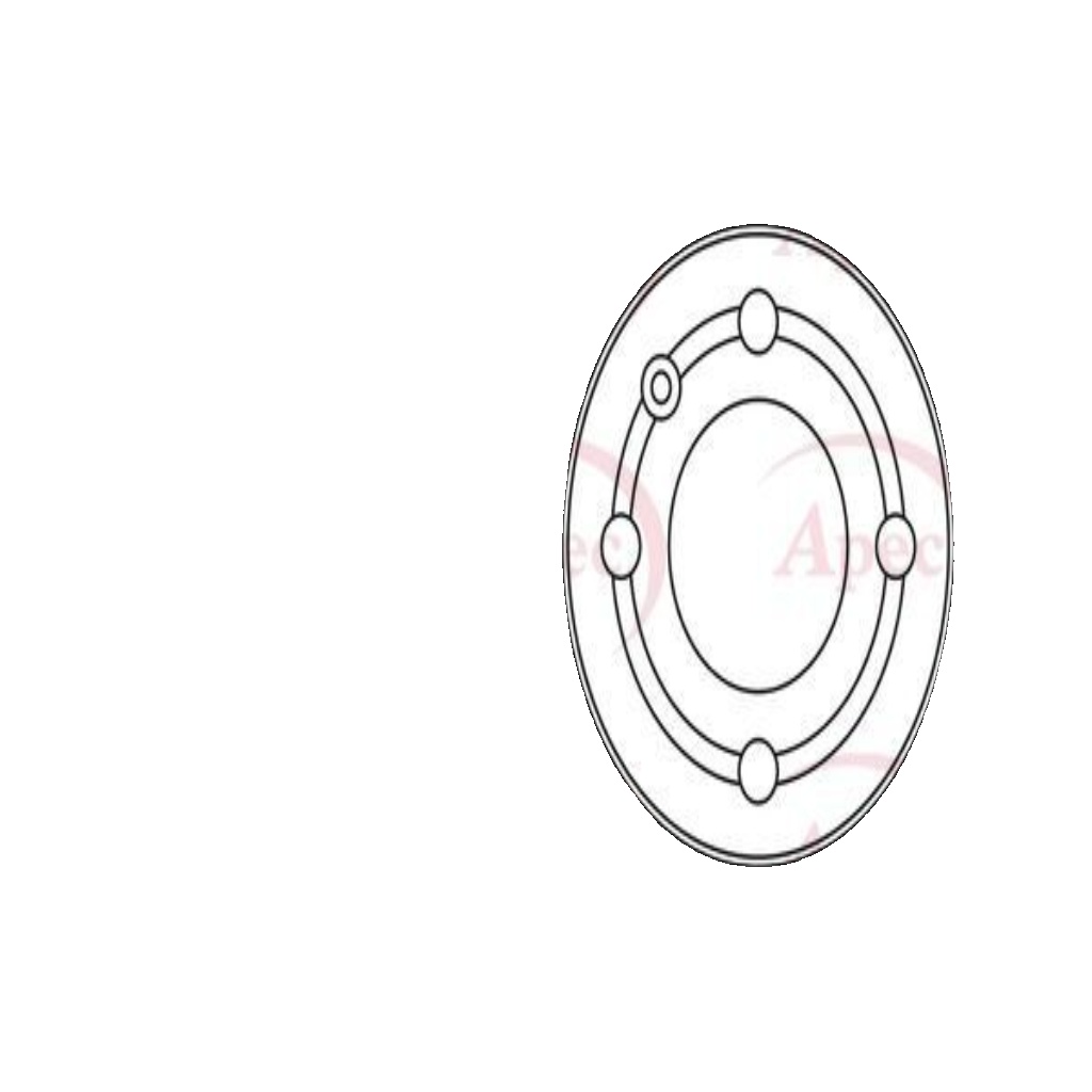Apec Brake Disc Front Single 6N0615301C 6N0615301F 5028906071349 DSK233