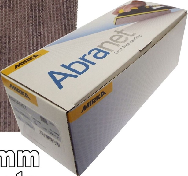 Mirka Abranet 70x198mm P400 Grit 10x HookNLoop Dust Free Sanding Abrasive Strips