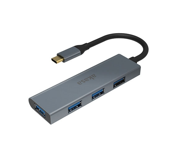 Akasa AK-CBCA25-18BK USB Type-C 4 Port Hub
