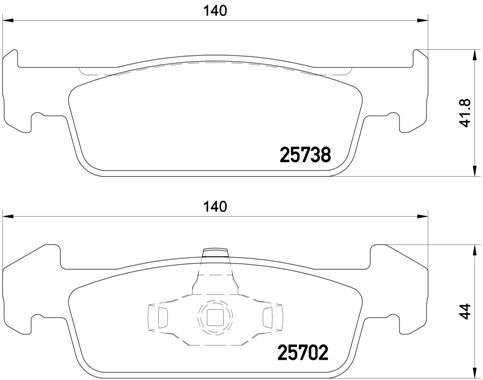 BRAKE PAD SET DISC BRAKE P 68 060 FOR RENAULT DACIA LOGAN/MCV/II SANDERO 1.1L - Image 10