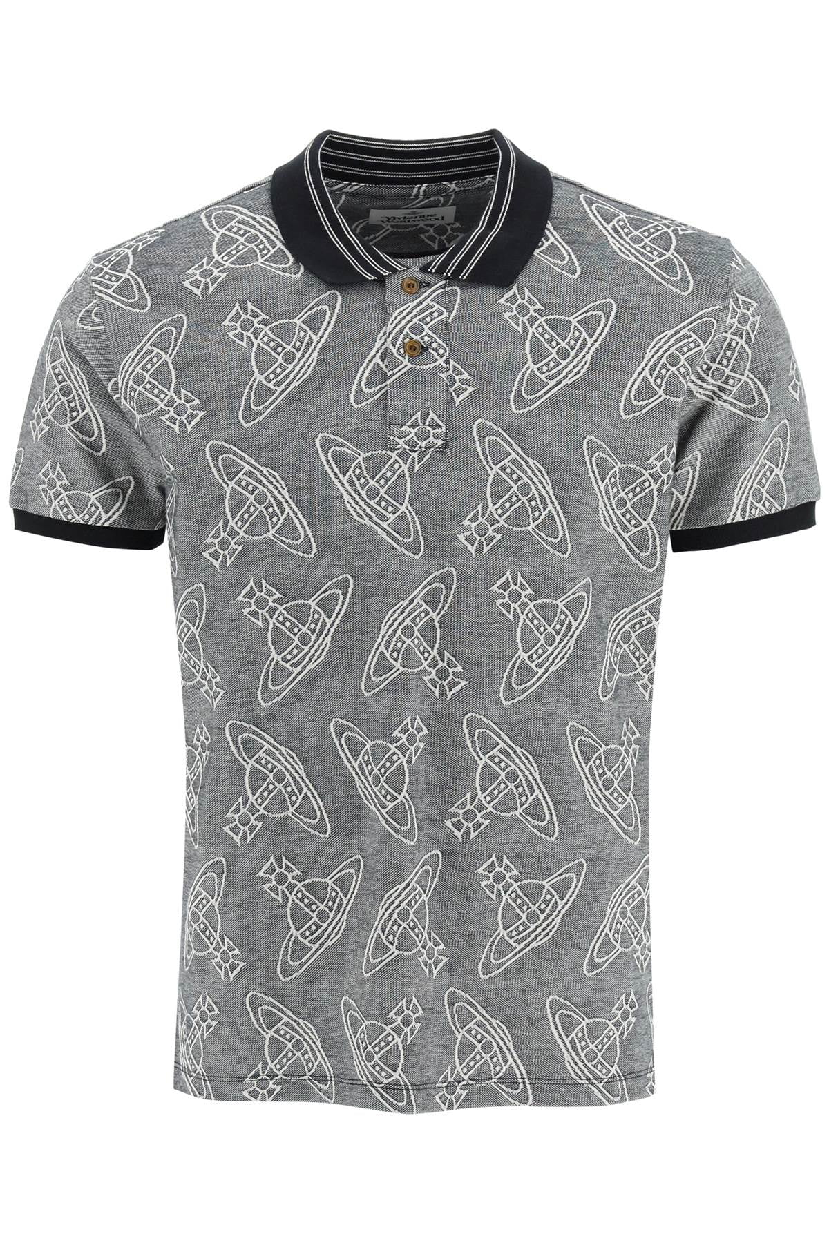 Vivienne Westwood Men's Grey Classic Polo Stripe Collar