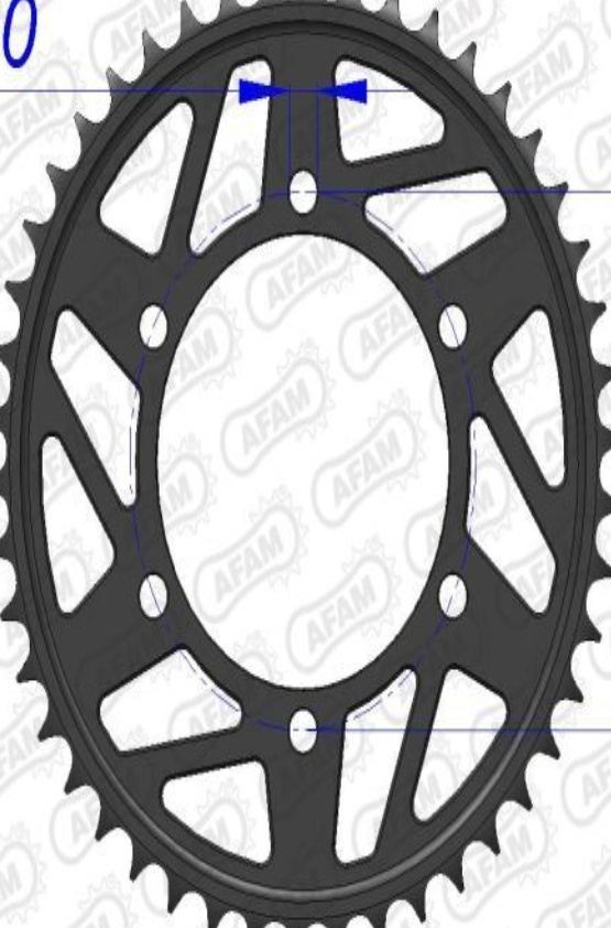 Afam Aluminum Crown 13814-Step 520 For Motorcycle Parts Accessories