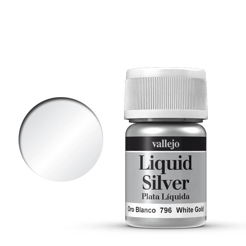 Vallejo Liquid Metal – White Gold - Image 4