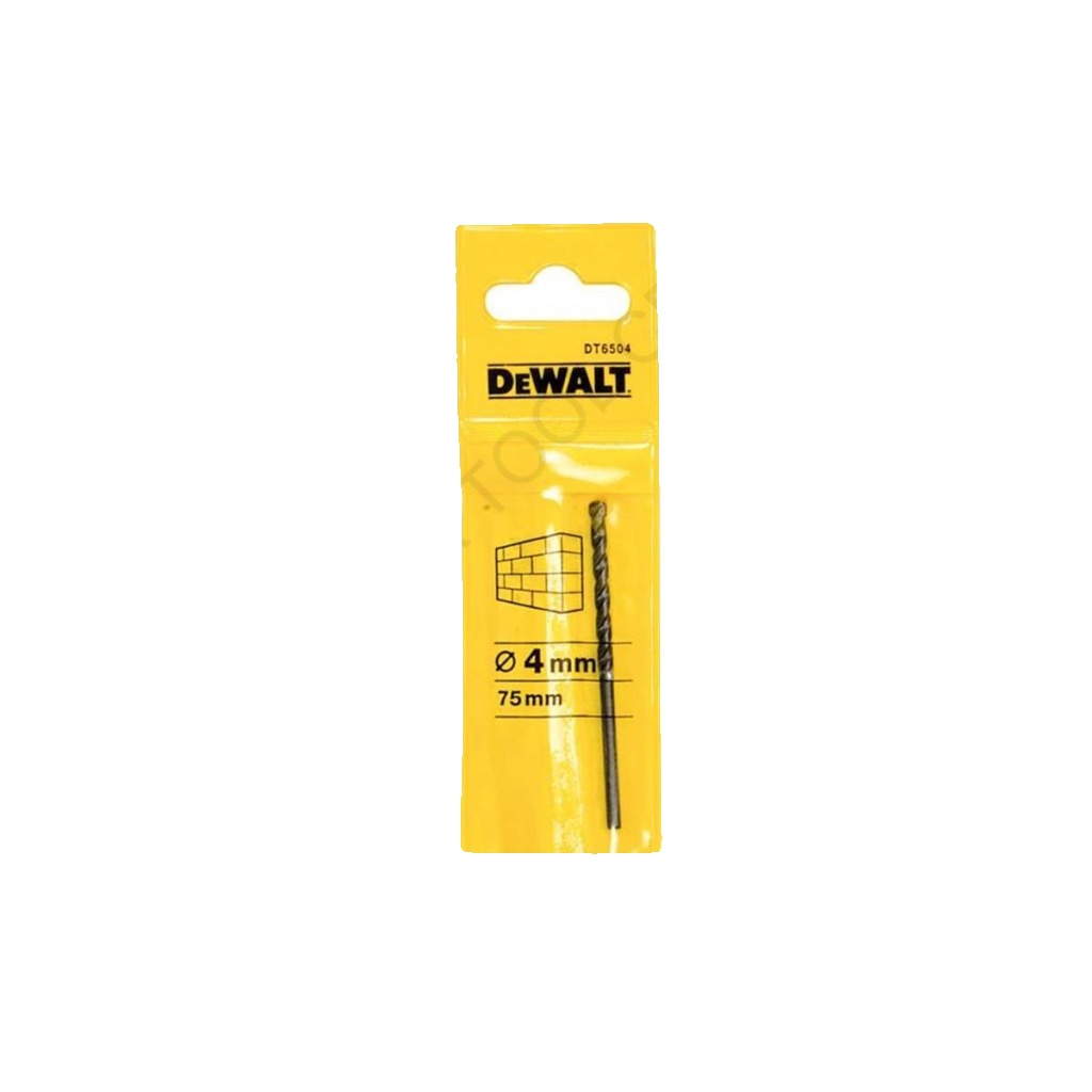 Genuine Dewalt DT6504 4mm x 75 mm x 38 mm Concrete Masonry Carbide Tip Drill Bit