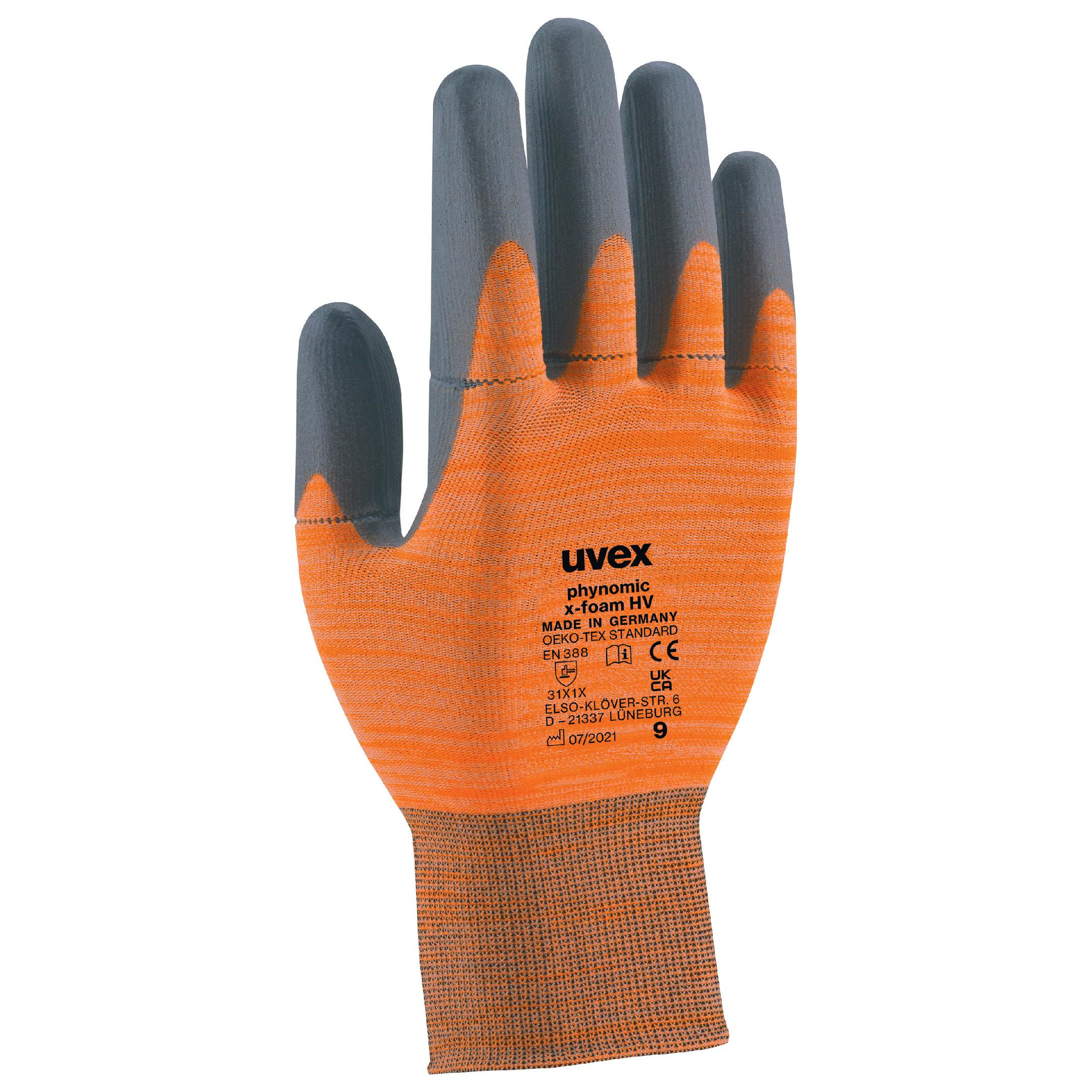 uvex phynomic x-foam HV Protective Glove Size 10 EN 388