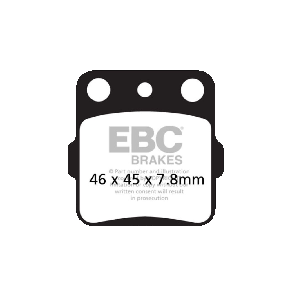 EBC Motorcycle TT Brake Pads Rear Left Kawasaki KEF 300 Lakota Sport 2001 - 2003